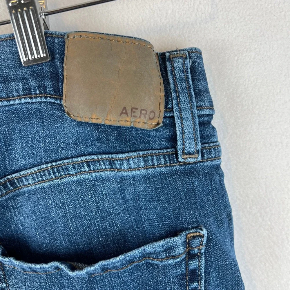 Aeropostale High Rise‎ Flare Jeans Dark Wash Denim Comfort Stretch Size 10